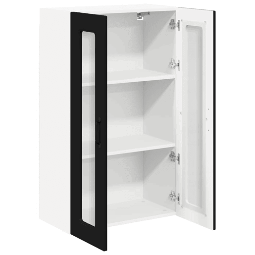Armário de cozinha suspenso - armario de cocina colgante com porta Preto 60 x 31 x 100 cm