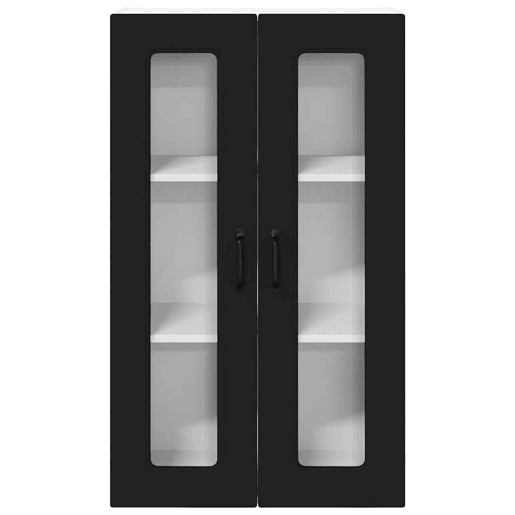 Armário de cozinha suspenso - armario de cocina colgante com porta Preto 60 x 31 x 100 cm