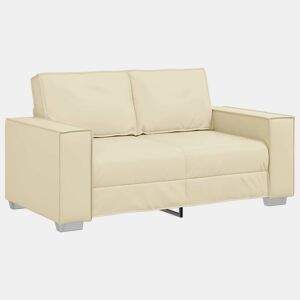 Sofá 3 lugares, Sofá fixo Creme 160 x 78 x 84 cm tecido