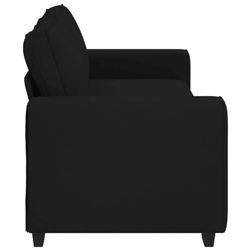 Sofá de 3 lugares - Sofá fixo tecido 180 cm preto