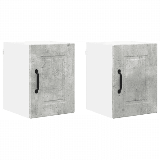Lote de 2 Armários de cozinha suspendidos - Cozinha modular Colgantes Cinzento 30 x 31 x 40 cm