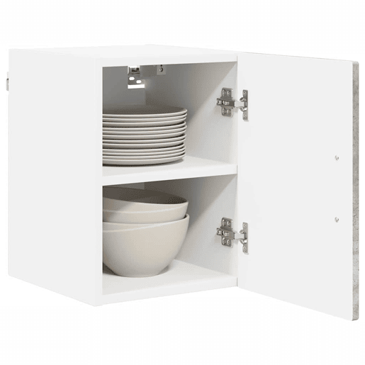 Lote de 2 Armários de cozinha suspendidos - Cozinha modular Colgantes Cinzento 30 x 31 x 40 cm