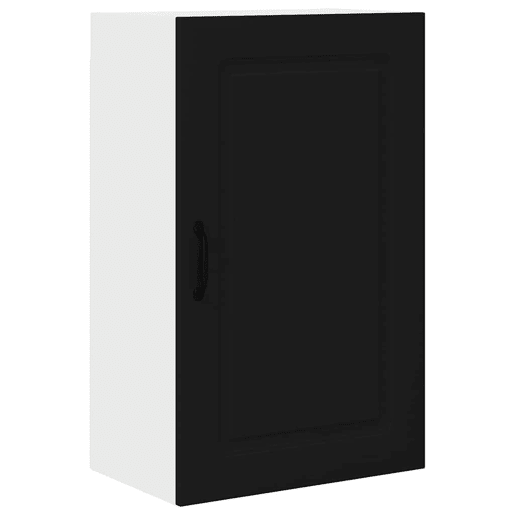 Armário de cozinha suspenso - armario de cocina colgante com porta Preto 50 x 31 x 80 cm