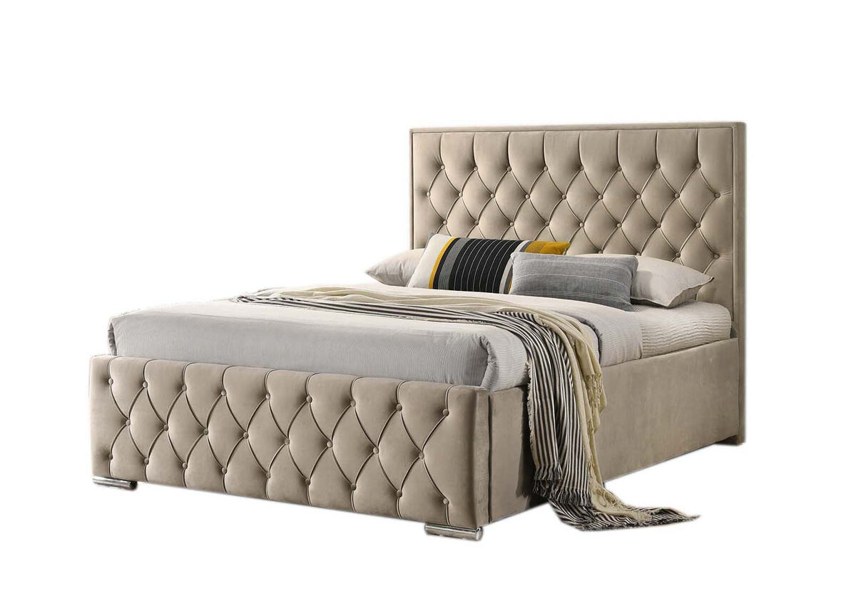 Cama de matrimonio magallan + colchón basico 17cm (+/-)