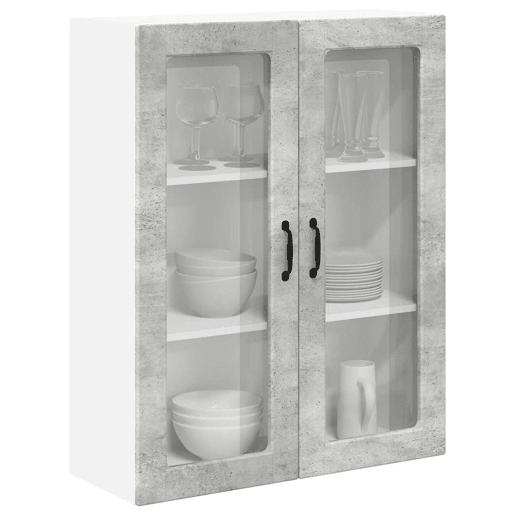 Armário de cozinha suspenso - armario de cocina colgante com porta Cinzento 80 x 31 x 100 cm