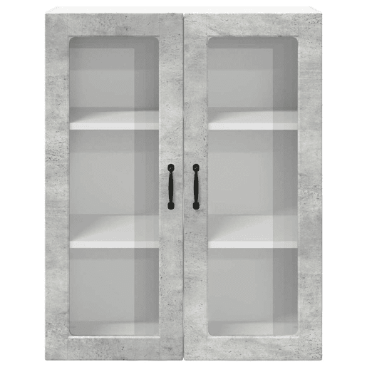 Armário de cozinha suspenso - armario de cocina colgante com porta Cinzento 80 x 31 x 100 cm