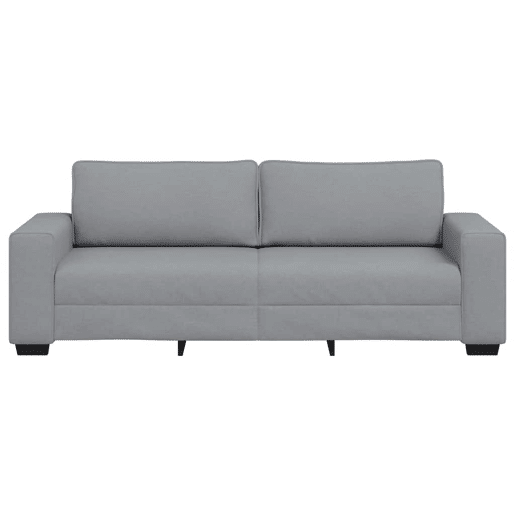 Sofá de 3 lugares - Sofá fixo 180 cm tecido cinza-claro