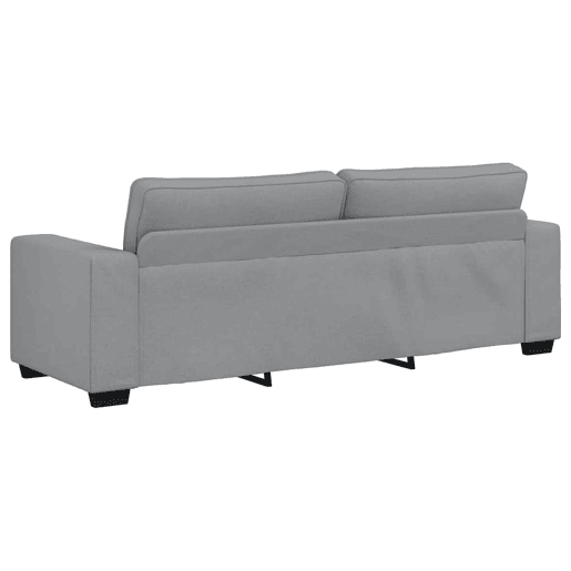 Sofá de 3 lugares - Sofá fixo 180 cm tecido cinza-claro