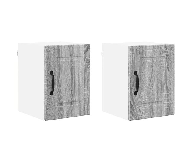 Juego de muebles de cocina - armarios de pared gris sonoma 30 x 31 x 40 cm