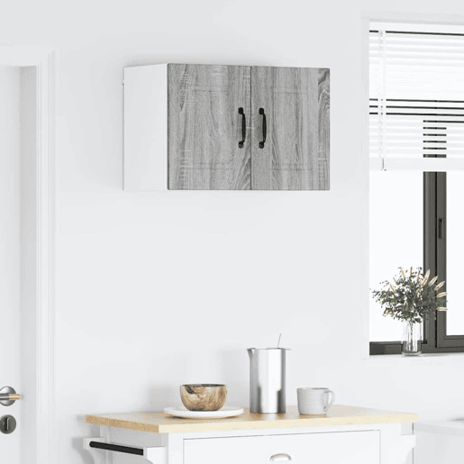 Lote de 2 Armários de cozinha suspendidos - Cozinha modular Colgantes Cinza Sonoma 30 x 31 x 40 cm