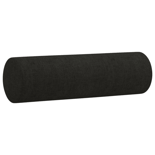 Sofá 2 lugares, Sofá fixo + almofadas decorativas 140 cm tecido preto Sofá 2 lugares, Sofá fixo + almofadas decorativas 140 cm tecido preto