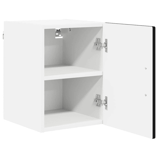 Lote de 2 Armários de cozinha suspendidos - Cozinha modular Colgantes Preto 30 x 31 x 40 cm