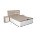 Pack Cama Canape + Cabecero y 2 Mesitas de Noche 150x190 Pack Cama Canape + Cabecero y 2 Mesitas de Noche 150x190 Blanco
