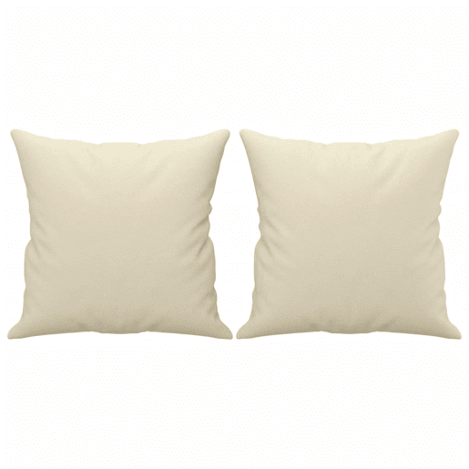 Sofá 2 lugares, Sofá fixo + almofadas decorativas 140cm couro artif. creme