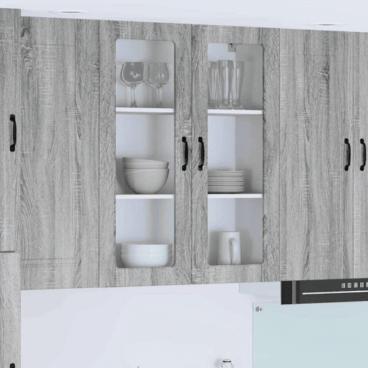 Armário de cozinha suspenso - armario de cocina colgante Cinza Sonoma 80 x 31 x 100 cm