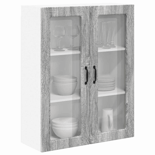 Armário de cozinha suspenso - armario de cocina colgante Cinza Sonoma 80 x 31 x 100 cm