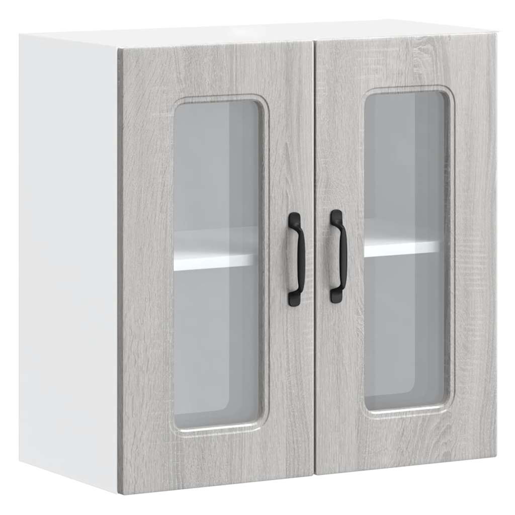 Armario de cocina de pared - Mueble cocina 60 Roble/ Gris