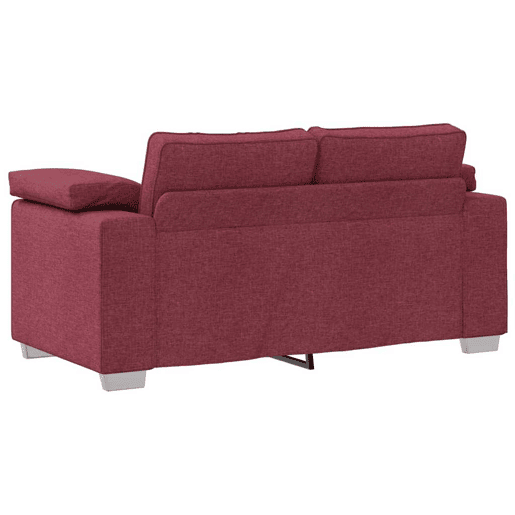 Sofá 3 lugares, Sofá fixo Vinho Vermelho 160 x 77 x 82 cm tecido