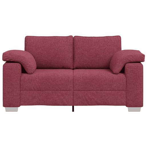 Sofá 3 lugares, Sofá fixo Vinho Vermelho 160 x 77 x 82 cm tecido