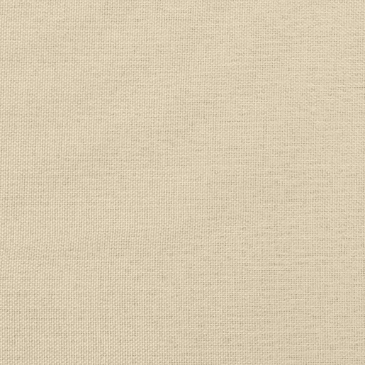 Sofá 3 lugares - Sofá fixo com almofadas decorativas 210 cm tecido creme