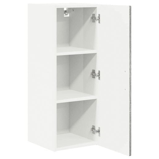Lote de 2 Armários de cozinha suspendidos - Cozinha modular Colgantes Cinza Sonoma 30 x 31 x 80 cm