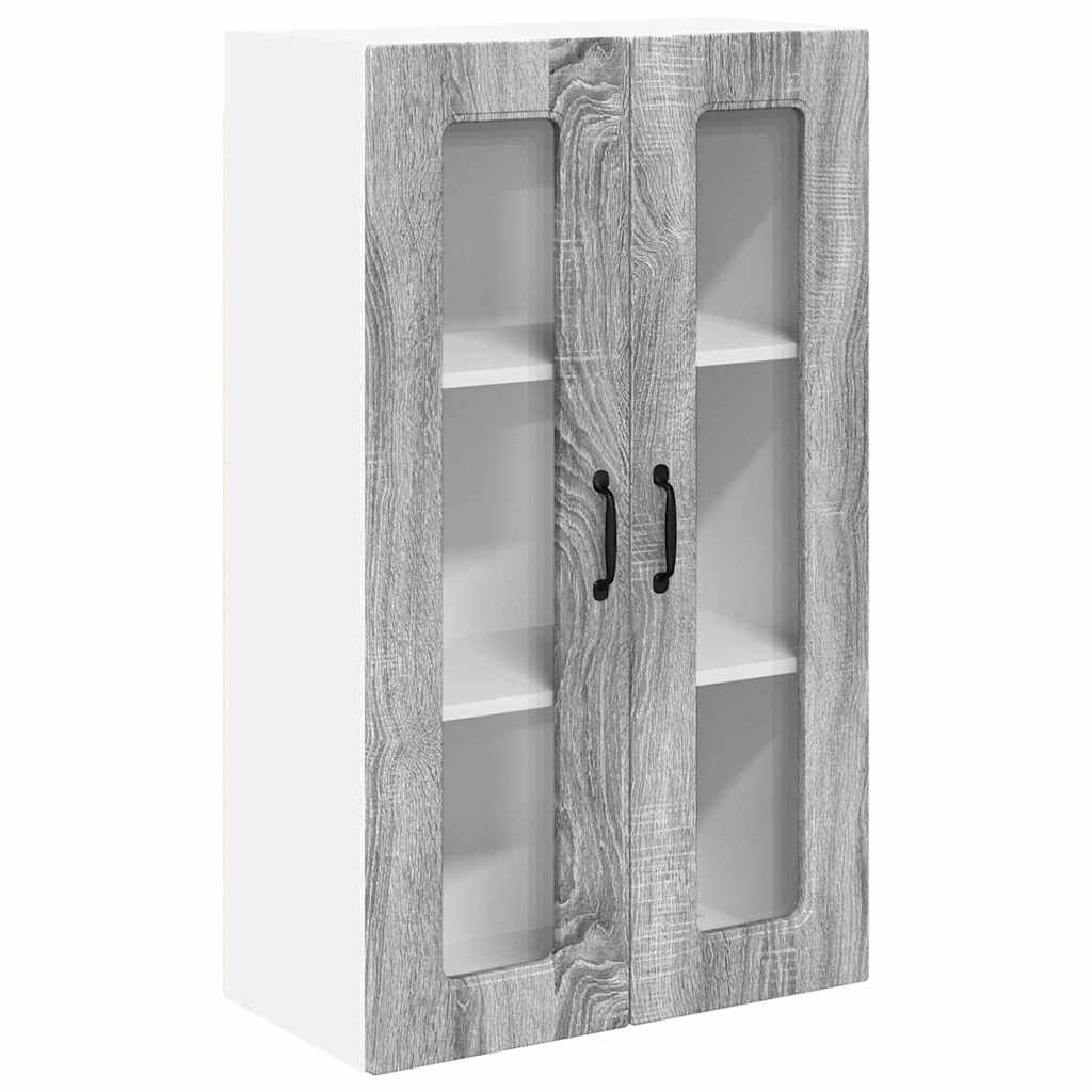 Armario de cocina de pared - Mueble cocina 60 Roble/ Gris