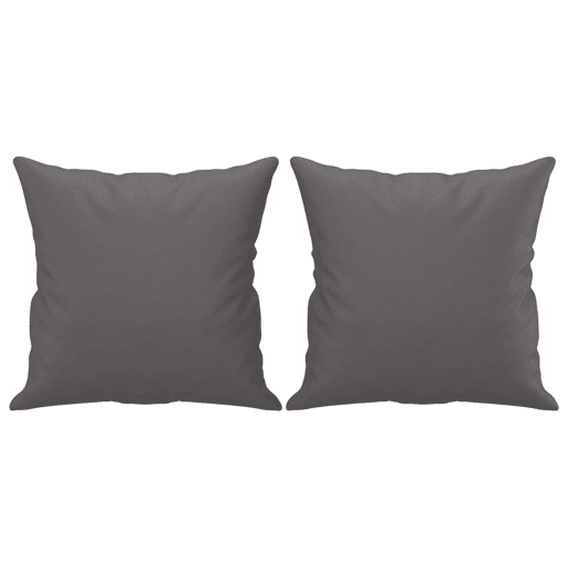 Sofá 2 lugares, Sofá fixo + almofadas decorativas 120cm couro artif. cinza Sofá 2 lugares, Sofá fixo + almofadas decorativas 120cm couro artif. cinza