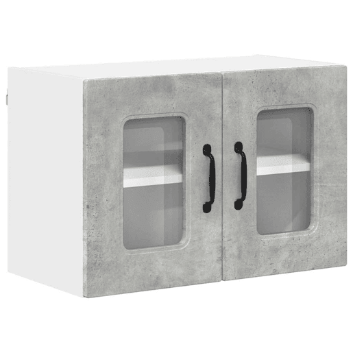 Lote de 2 Armários de cozinha suspendidos - Cozinha modular Colgantes Cinzento 60 x 31 x 40 cm