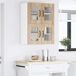 Armario de cocina de pared - Mueble cocina con estante 2 pcs 60 Armario de cocina de pared - Mueble cocina con estante 2 pcs 60 Blanco Brillo