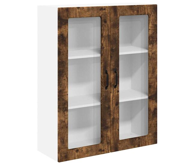 Armario de cocina de pared - mueble cocina roble ahumado 80 x 31 x 100 cm