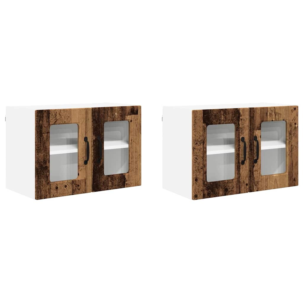 Armario de cocina de pared - Mueble cocina con estante 2 pcs 60 Madera
