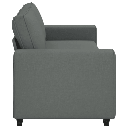 Sofá de 3 lugares - Sofá fixo 180 cm tecido cinza-escuro