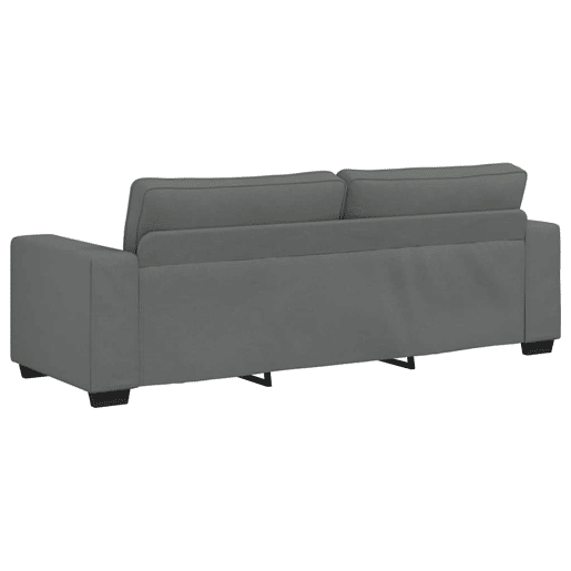 Sofá de 3 lugares - Sofá fixo 180 cm tecido cinza-escuro