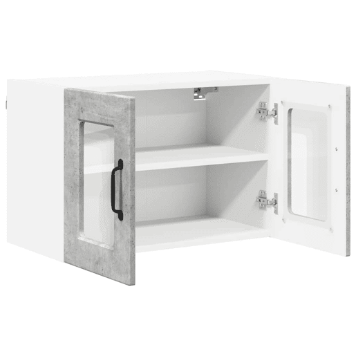 Lote de 2 Armários de cozinha suspendidos - Cozinha modular Colgantes Cinzento 60 x 31 x 40 cm
