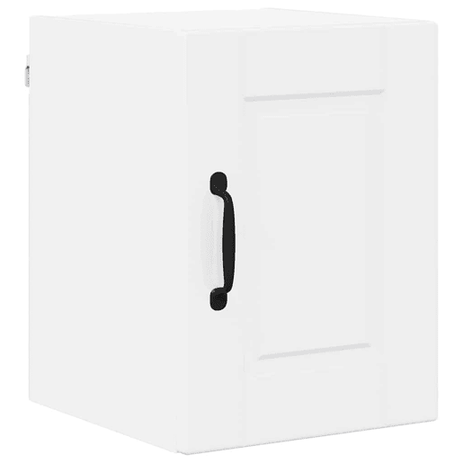 Lote de 2 Armários de cozinha suspendidos - Cozinha modular Colgantes com porta Branco Brilhante