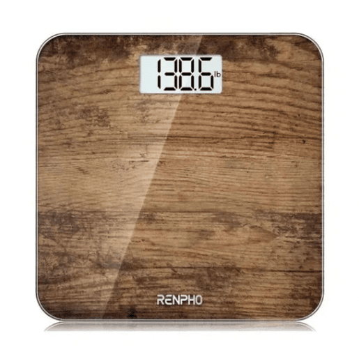Renpho Balança Digital de Banho CORE 1S Tela LED Antiderrapante Marrom