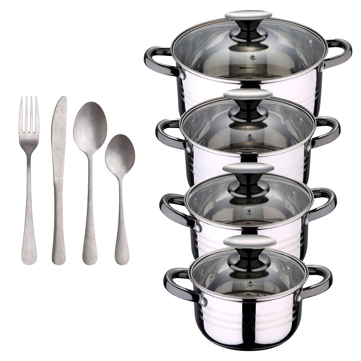 Baterias de Cocina San Ignacio Dina con Set de 16 cubiertos