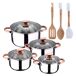 Baterias de Cocina San Ignacio Nona con Utensilios de cocina Baterias de Cocina San Ignacio Nona con Utensilios de cocina Gris