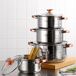 Baterias de Cocina San Ignacio Nona con Utensilios de cocina Baterias de Cocina San Ignacio Nona con Utensilios de cocina Gris