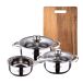 Baterias de Cocina San Ignacio Cassel con Tabla de corte Baterias de Cocina San Ignacio Cassel con Tabla de corte Gris