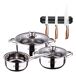 Baterias de Cocina San Ignacio Cassel con Cuchillos de cocina Baterias de Cocina San Ignacio Cassel con Cuchillos de cocina Gris