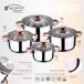 Baterias de Cocina San Ignacio Nona con Utensilios de cocina Baterias de Cocina San Ignacio Nona con Utensilios de cocina Gris