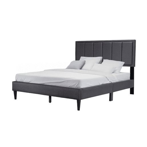Cama de casal com base de ripas Twin de 150cm