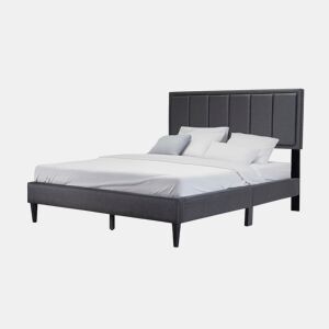 Cama de casal com base de ripas Twin de 150cm