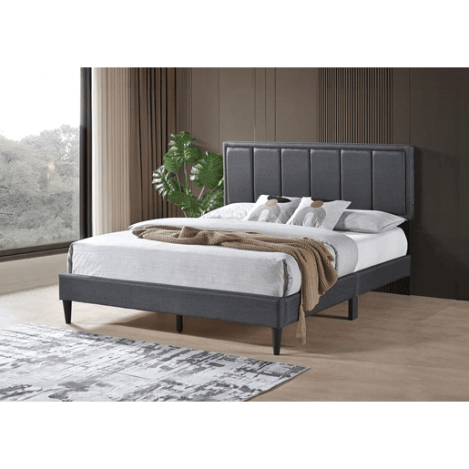 Cama de casal com base de ripas Twin de 150cm