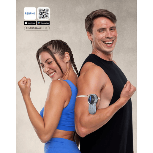 Renpho Cinta Métrica Inteligente SMART TAPE MEASURE+ Bluetooth LCD App Android Tela Grande