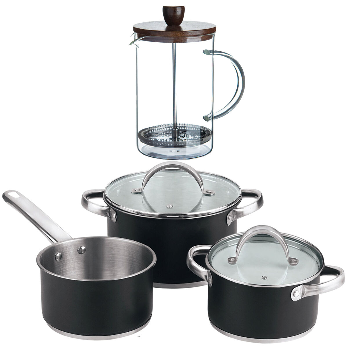 Baterias de Cocina San Ignacio Ronda con Cafetera de émbolo