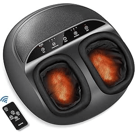 Renpho Massageador de Pés Shiatsu Premium Elétrico Portátil Preto com Controle Remoto
