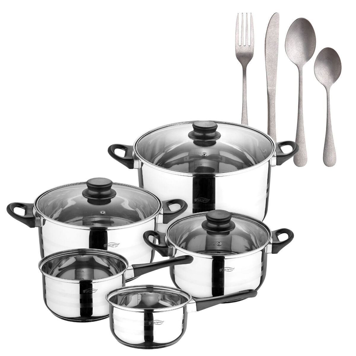 Baterias de Cocina San Ignacio Toledo con Set de 16 cubiertos