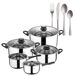 Baterias de Cocina San Ignacio Toledo con Set de 16 cubiertos Baterias de Cocina San Ignacio Toledo con Set de 16 cubiertos Gris